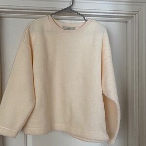 LOFT Soft Cream Crewneck Pullover Sweater